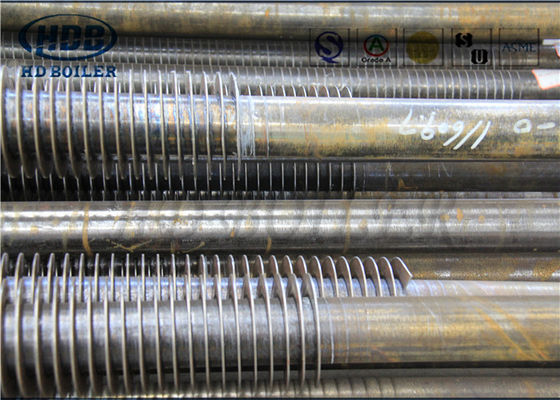 Tabung Sirip Boiler Baja Karbon 15mm Economizer Spiral Untuk Penukar Panas