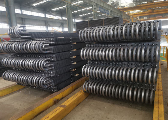 Tabung Boiler Bersirip 3mm H Dengan Bagian Penggantian Pertukaran Panas Bending