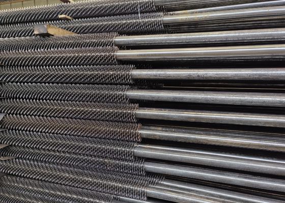 Tabung Fin Boiler Baja Karbon Untuk Superheater Seamless Spiral Fined Heat Exchanger Tube