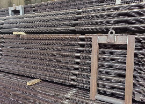 Tabung Fin Boiler Baja Karbon Untuk Superheater Seamless Spiral Fined Heat Exchanger Tube