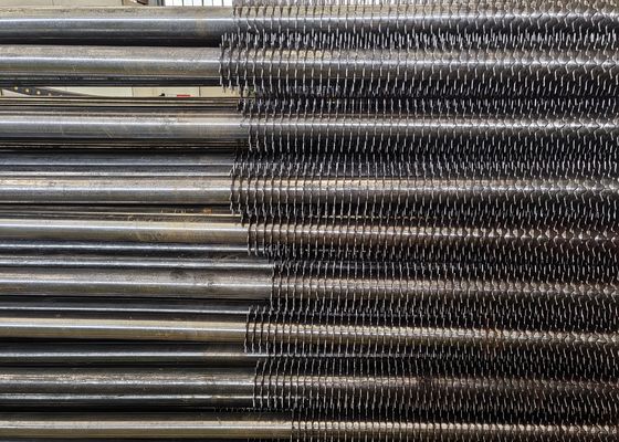 CE Standar Bagian Boiler Baja Karbon Spiral Fin Tube Coil Boiler Tube Untuk Economizer
