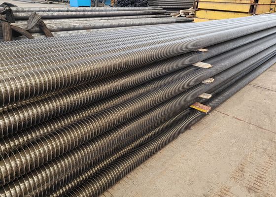 Anticorrosive Boiler Steel Karbon Spiral Fined Tubes Untuk Air Preheaters