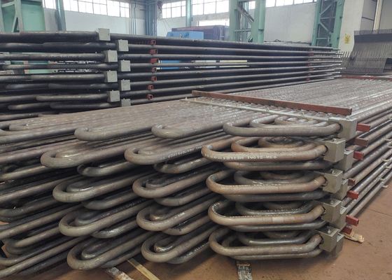 Bahan paduan Boiler Serpentine tabung dengan Tabel Kinerja di penukar panas