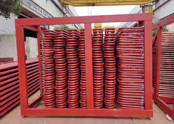 Bahan paduan Boiler Serpentine tabung dengan Tabel Kinerja di penukar panas