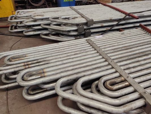 ASTM A249 Carbon Steel Serpentine Coil / Snake Tube Dalam Boiler Reheater