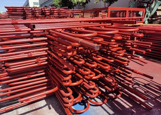 ISO9001 Boiler Baja Karbon Tabung Serpentine Dicat Dengan Efisiensi Tinggi