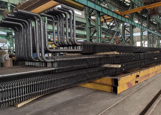 Panas Pertukaran Boiler Baja Karbon H Fin Tabung Untuk Bagian Cadangan Boiler
