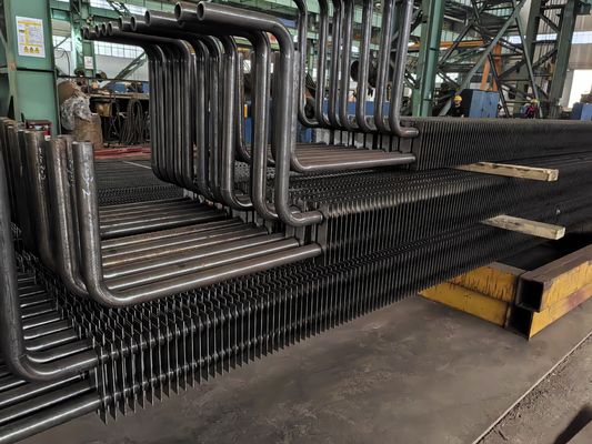 ASME Panas Pertukaran Boiler Baja Karbon H Fin Tabung Dengan Biaya Pemeliharaan Rendah