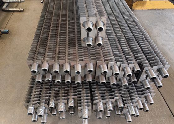 Elemen Pertukaran Panas Boiler yang Efisien Tabung Fin Bentuk H Dengan Fin persegi panjang