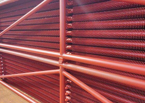 Elemen Transfer Panas Disesuaikan Tabung Fin Serrated Untuk Bagian Tekanan Boiler