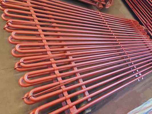 Tabung Serpentine untuk penukar panas dan superheater di boiler pemulihan panas limbah dengan pengujian 100% hidrostatik