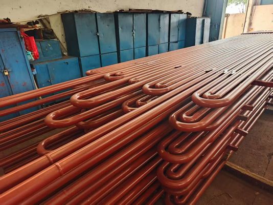 Tabung penukar panas serpentin yang dapat disesuaikan untuk boiler panas limbah