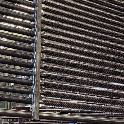 Pipa Sirip Spiral Boiler Las Frekuensi Tinggi Kustom Tahan Korosi Kualitas Tinggi