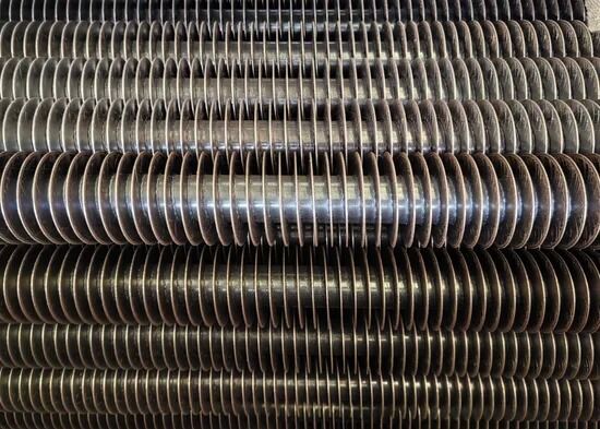 Solid Serrated Spiral Fined Boiler Fin Tube Heat Exchanger Anti-Ash Stainless Steel