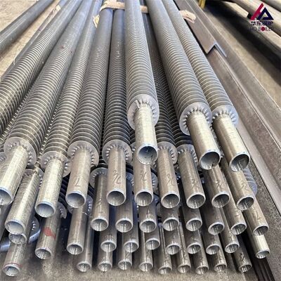 Solid Serrated Spiral Fined Boiler Fin Tube Heat Exchanger Anti-Ash Stainless Steel