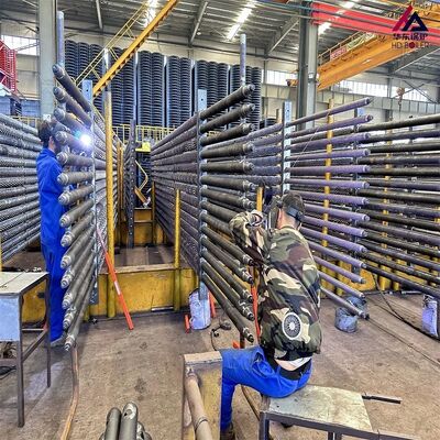 Solid Serrated Spiral Fined Boiler Fin Tube Heat Exchanger Anti-Ash Stainless Steel