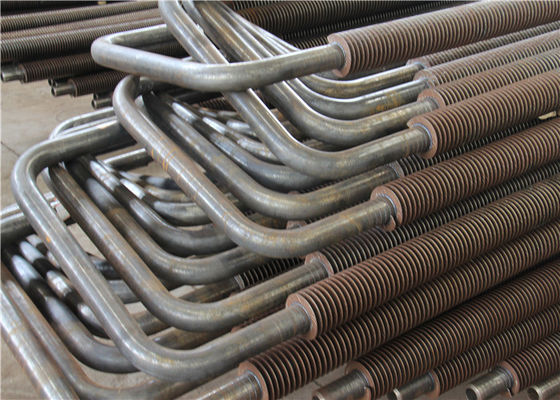 Kepadatan Tinggi Serpentine Boil Fin Tube Kondisi Udara Listrik Dukungan Pemanas Tubular