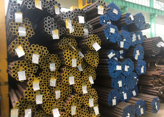 Heat Exchanger Black Steel Seamless Pipe Tembaga Coated ASTM A106 Standard