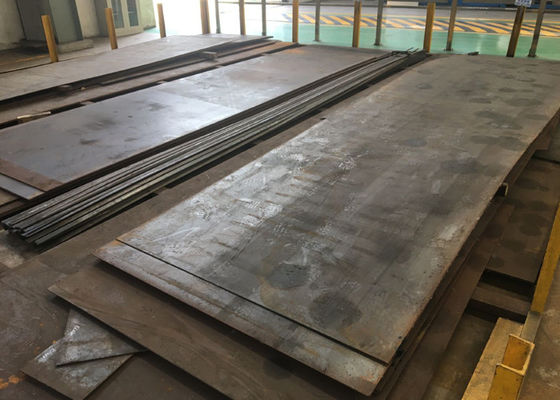 Cold Rolled, Hot Rolled Alloy Steel Sheet, Permukaan Hitam Digiling Mesin Untuk Kapal