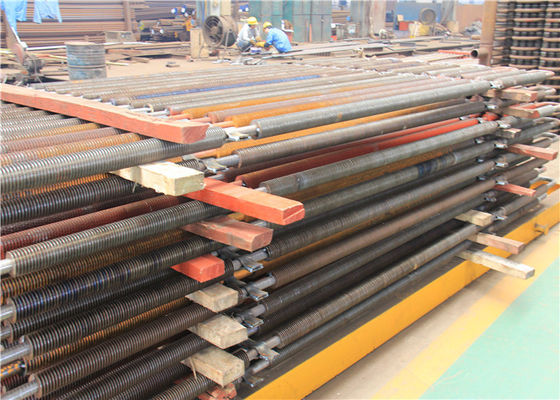 Longitudinal Square Boiler Fin Tube Dukungan Penukar Panas Tipe Embedded Extruded