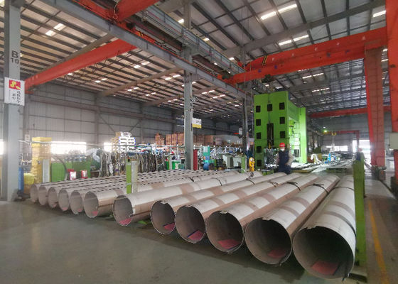OD2500mm 310S Pipa Dilas Stainless Steel Dengan Bending Welding