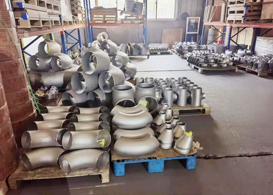 Shot Blasting TP304 DN15 Butt Welded Pipe Elbow Press Forming