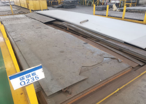ASME HR Q235 A36 Lembaran Plat Baja Karbon Ketebalan 10.00mm