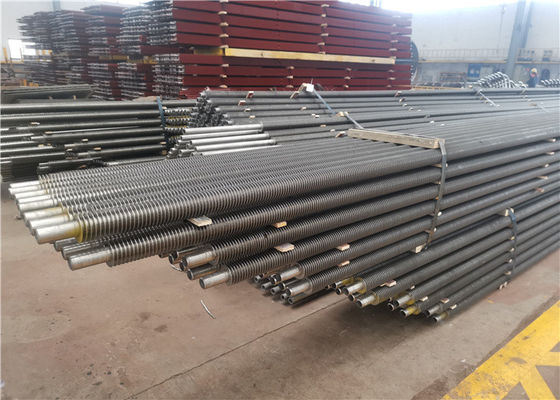 TUV 316L Staggered Finned Stainless Steel Tubing Flue Gas Resistance