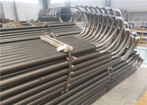 TUV 316L Staggered Finned Stainless Steel Tubing Flue Gas Resistance