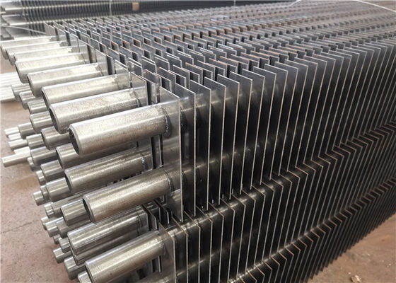 H Type Boiler Serrated Extruded Fin Tube Akumulasi Debu Rendah Untuk Penukar Panas