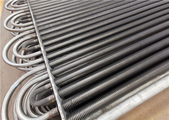 ASME 316L Stainless Steel Staggered Spiral Finned Tubing Untuk Penukar Panas