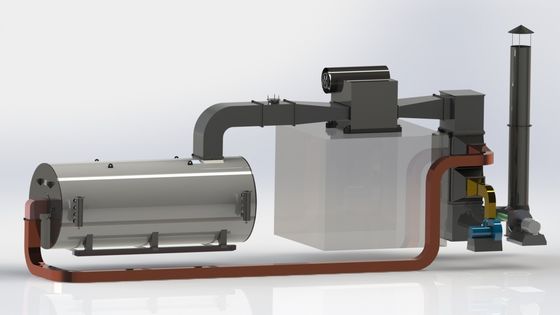 1.6MPa Sistem Resirkulasi Gas Buang Boiler Pembawa Panas Organik