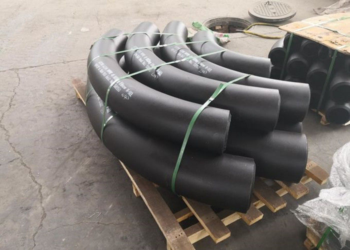 Stainless Steel 45 Derajat Siku Bukti Karat Permukaan Minyak Hitam ASTM A234 ASTM A420